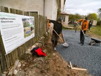 New flower bed on the Amálie school farm